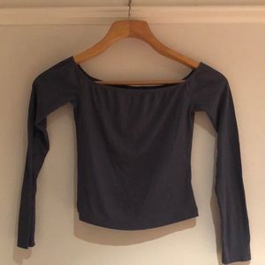 Mission ribbed off the shoulder long sleeve Shirt